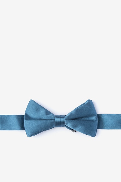 Slate Silk Slate Bow Tie For Boys