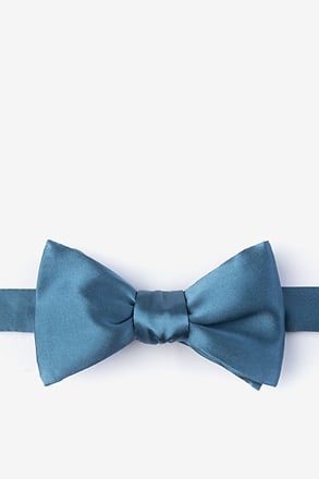 Slate Self-Tie Bow Tie