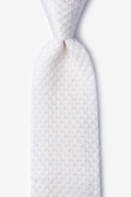 Textured Solid Snow Knit Tie Photo (0)