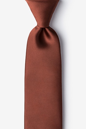 _Spice Brown Extra Long Tie_