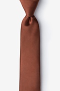 Spice Brown Skinny Tie Photo (0)