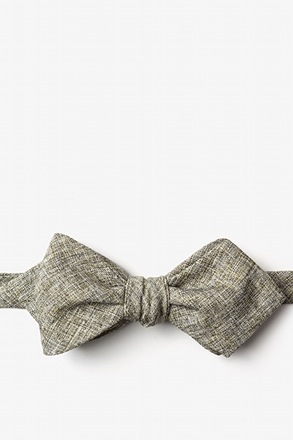 Galveston Spruce Diamond Tip Bow Tie