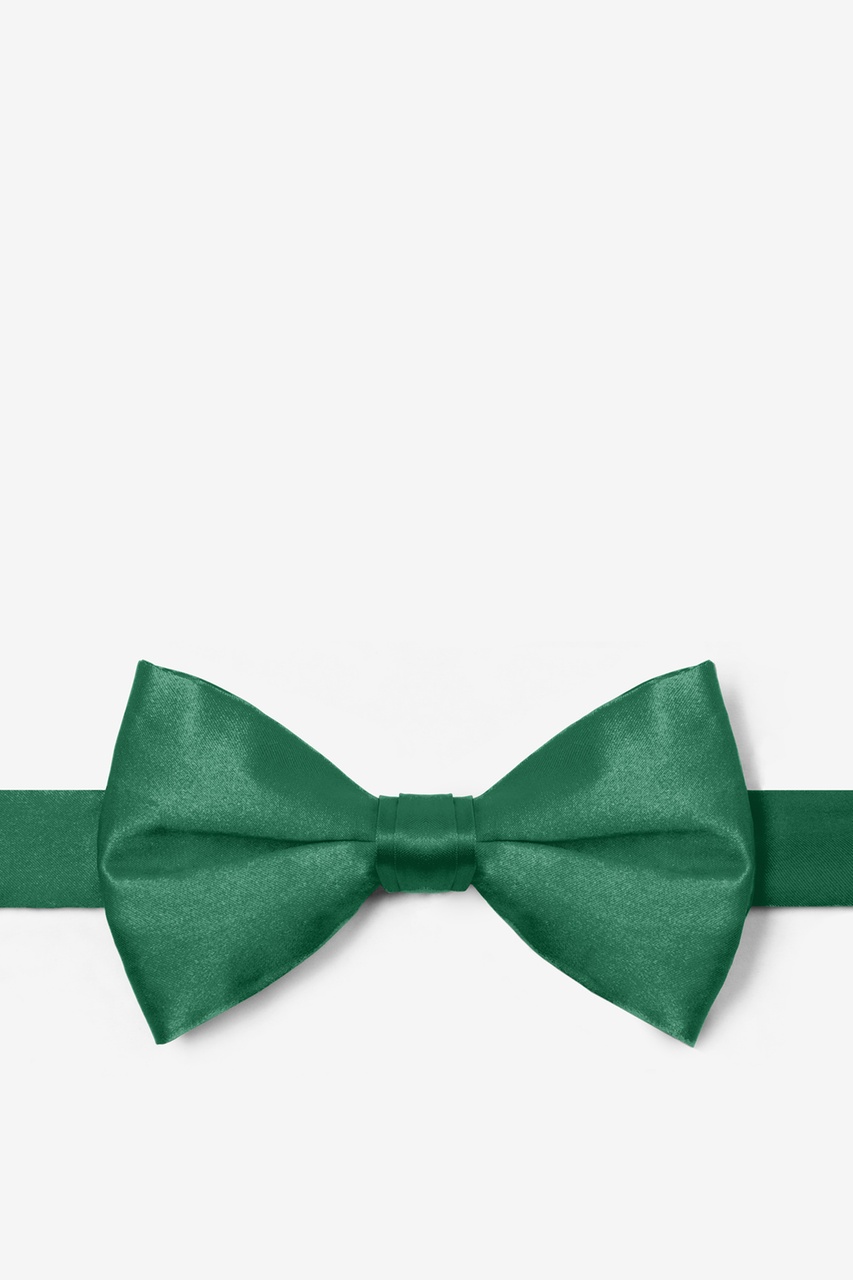 Spruce Green Pre-Tied Bow Tie Photo (0)