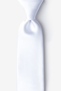 Stark White Extra Long Tie Photo (0)