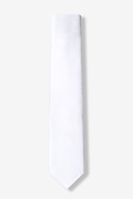 Stark White Skinny Tie Photo (1)