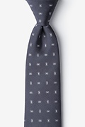 Nelson Steel Gray Extra Long Tie Photo (0)