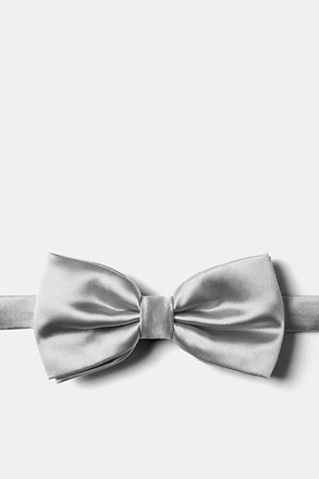 _Sterling Silver Pre-Tied Bow Tie_