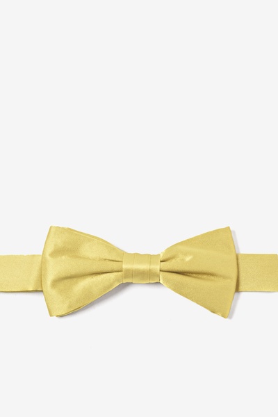 Sunshine Yellow Silk Sunshine Yellow Bow Tie For Boys