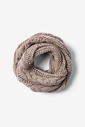Tan Geneva Cable Knit Tan/taupe Infinity Scarf Photo (0)
