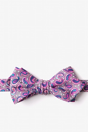 Cedar Hill Tan/taupe Diamond Tip Bow Tie