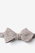 Redmond Tan/taupe Diamond Tip Bow Tie Photo (0)