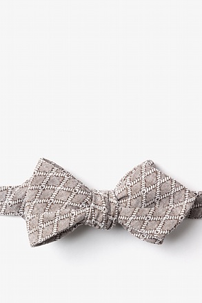 _Redmond Tan/taupe Diamond Tip Bow Tie_