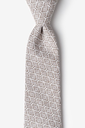 Redmond Tan/taupe Extra Long Tie