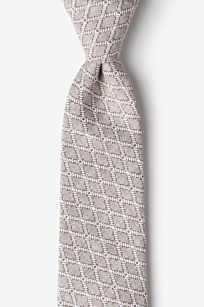 _Redmond Tan/taupe Extra Long Tie_