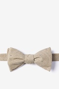 Tan Simplicity Speckle Tan/taupe Self-Tie Bow Tie Photo (0)