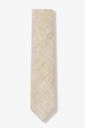 Tan Simplicity Speckle Tan/taupe Skinny Tie Photo (0)