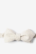 Tan Tangent Tan/taupe Diamond Tip Bow Tie Photo (0)