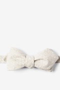 Tan Tangent Tan/taupe Diamond Tip Bow Tie Photo (0)