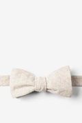 Tan Tangent Tan/taupe Self-Tie Bow Tie Photo (0)