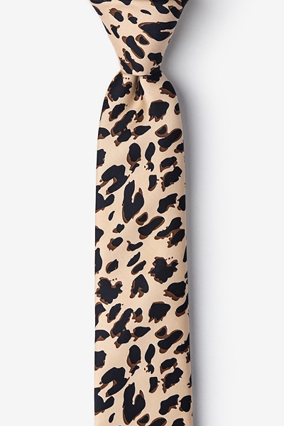 mens leopard print tie