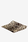 Leopard Print 16" Tan/taupe Pocket Square Photo (1)
