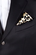 Leopard Print 16" Tan/taupe Pocket Square Photo (2)