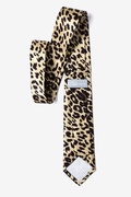 Leopard Print 3" Tan/taupe Skinny Tie Photo (1)