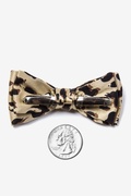 Leopard Print Tan/taupe Bow Tie For Infants Photo (1)