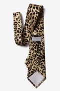 Leopard Print Tan/taupe Extra Long Tie Photo (1)