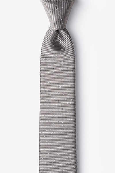taupe skinny tie
