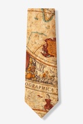 Old World Exploration Tan/taupe Tie Photo (1)