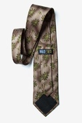 Tropical Palms Tan/taupe Tie Photo (1)