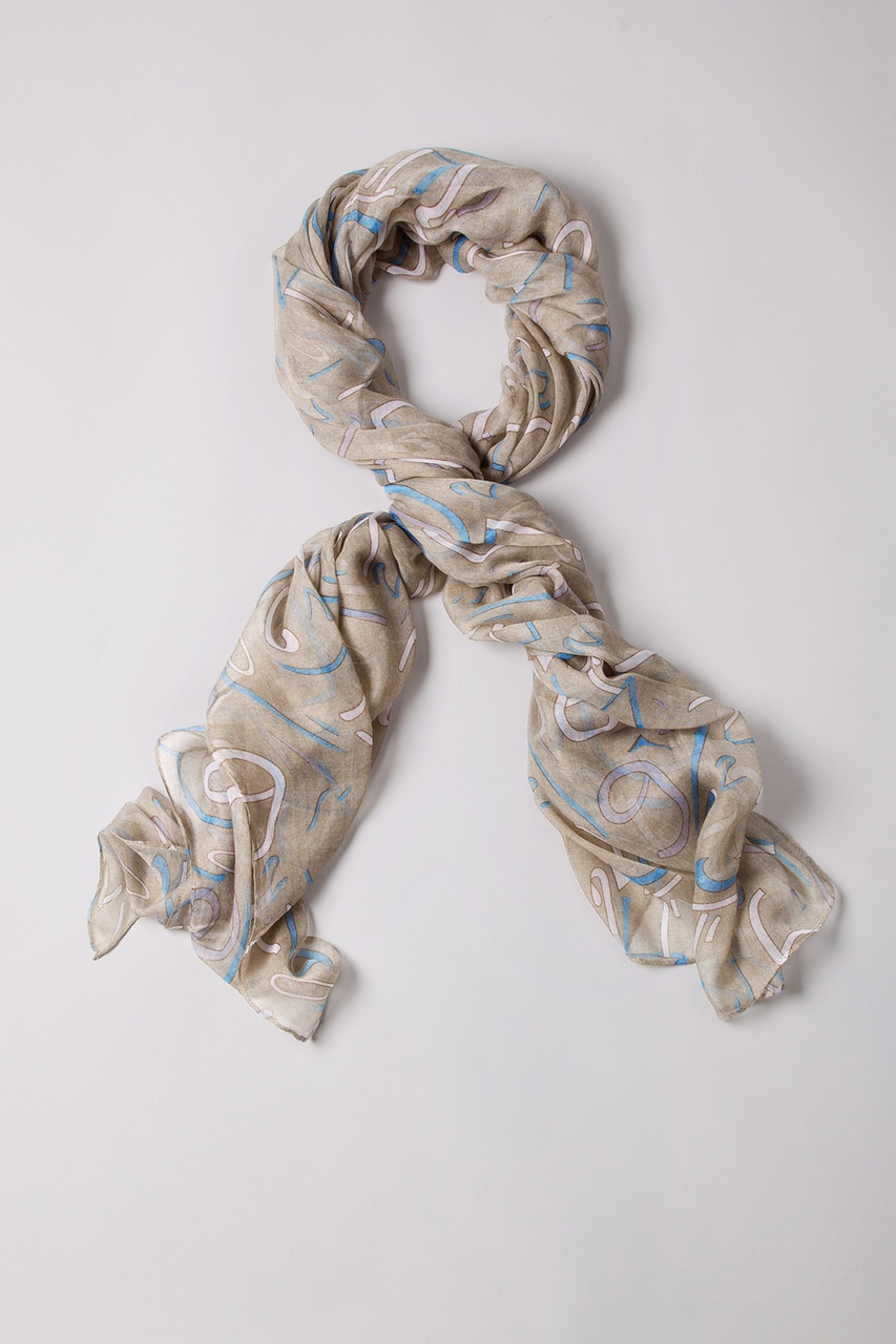 What's Your Number Tan/taupe Scarf Photo (2)