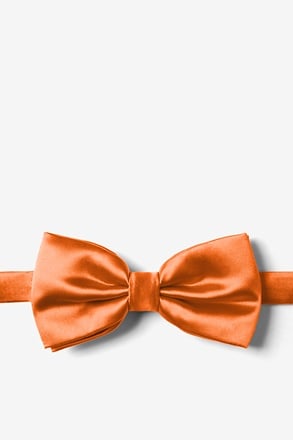 Tangerine Pre-Tied Bow Tie