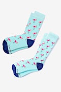 Flocking Fabulous Teal His & Hers Socks Photo (0)