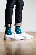 Flying Bird Teal Sock Photo (1)