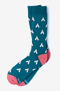Teepee Teal Sock Photo (0)