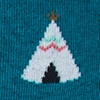 Teepee Teal Sock