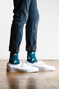 Teepee Teal Sock Photo (1)