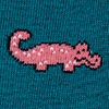 Alligator Teal Sock