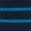 Teal Carded Cotton Virtuoso Stripe