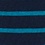 Teal Carded Cotton Virtuoso Stripe Medium-Large Sock