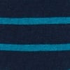 Teal Carded Cotton Virtuoso Stripe Sock