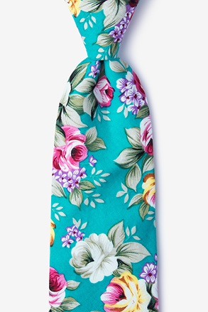_Abney Teal Extra Long Tie_