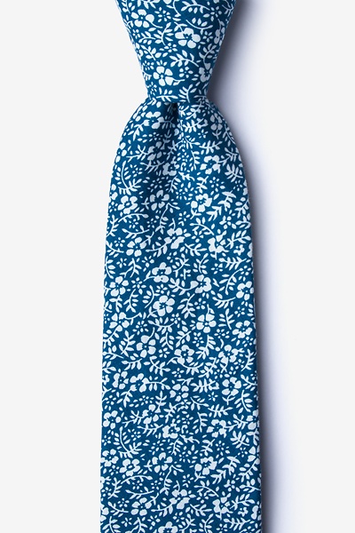 Teal Cotton Belpre Tie