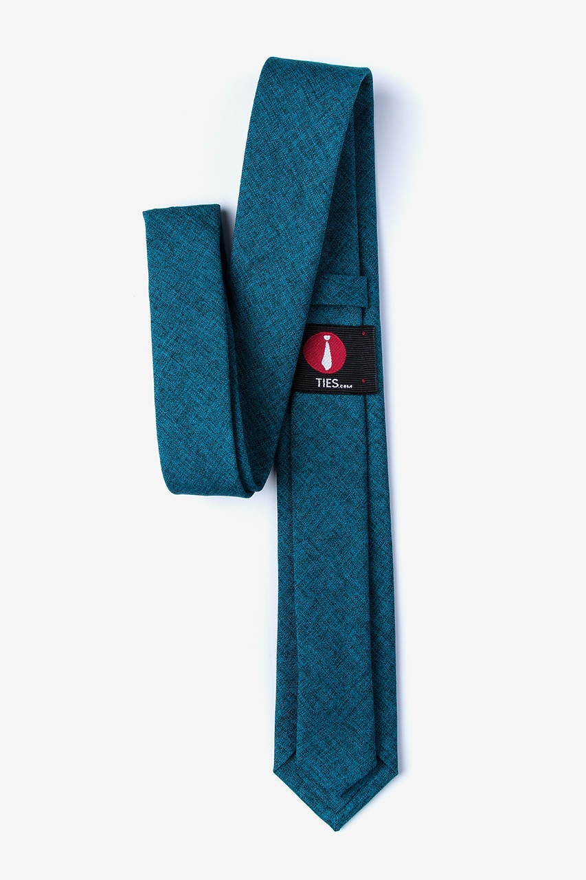 teal skinny tie