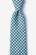 Clayton Teal Extra Long Tie Photo (0)