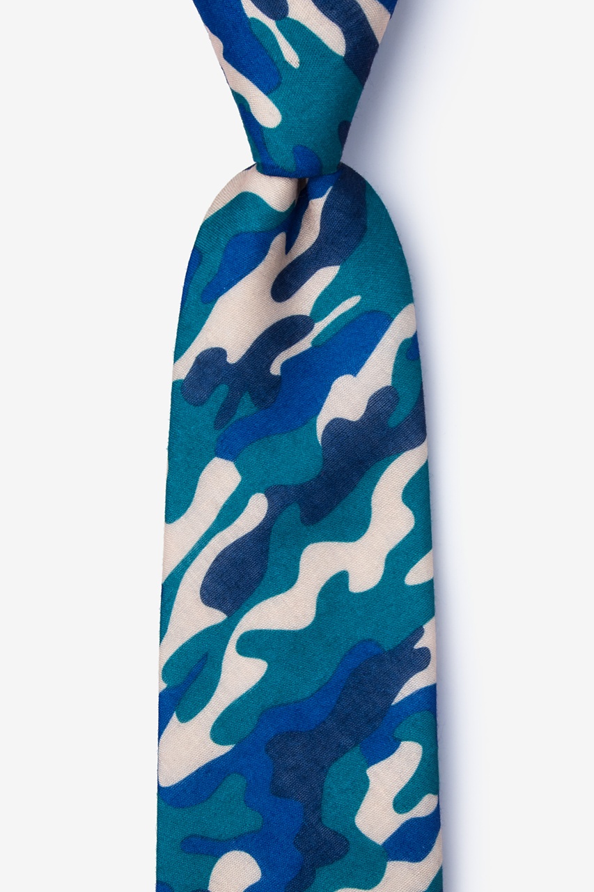 Drones Teal Extra Long Tie Photo (0)
