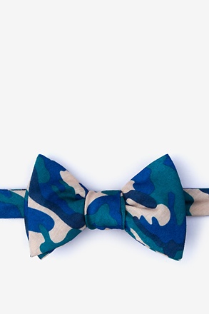 _Drones Teal Self-Tie Bow Tie_