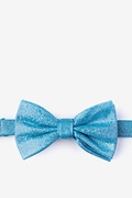 Hurricane Teal Pre-Tied Bow Tie Photo (0)